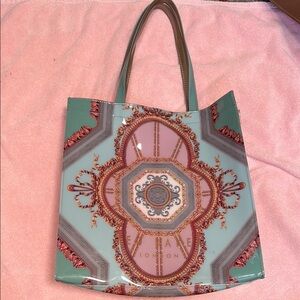 Ted Baker London Pink and Green Tote Bag